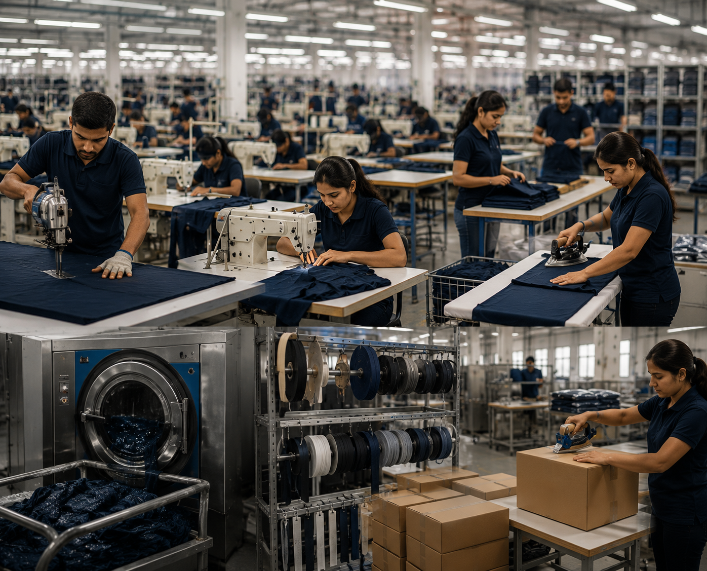 Garment production floor
